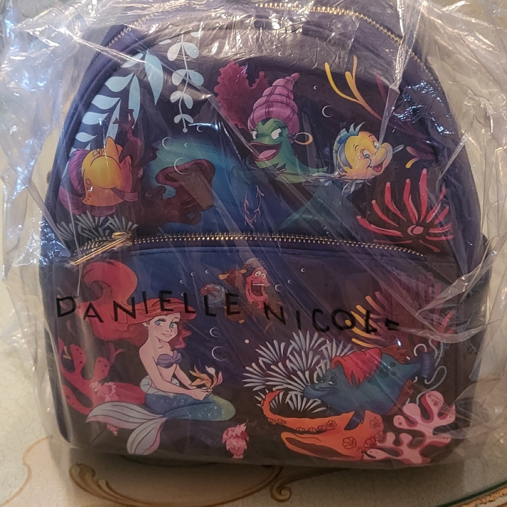 Disney Danielle Nicole Little Mermaid Mini Backpa… - image 1